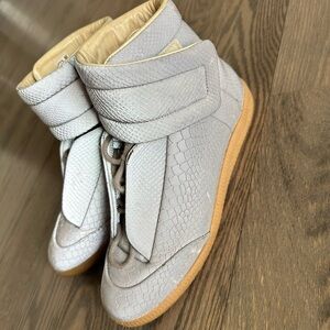 Maison Martin Margiela 3M Reflective Gray High Top Sneaker 39 RARE